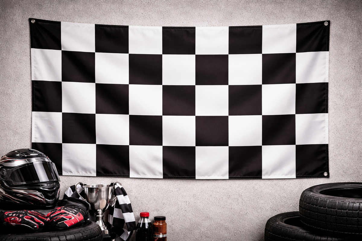 Bandera de Racing A cuadros