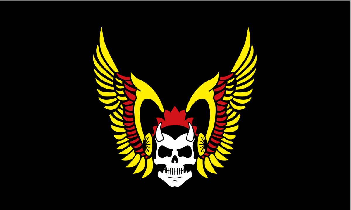 Drapeau inspiré des Hells Angels