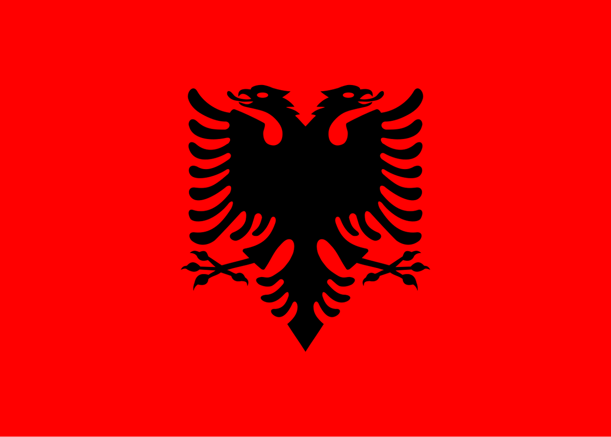 Bandera nacional de Albania