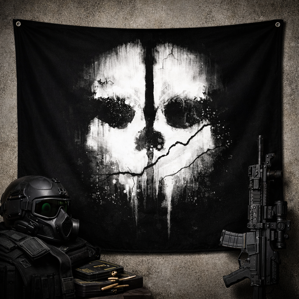 Bandera de COD Ghost Face