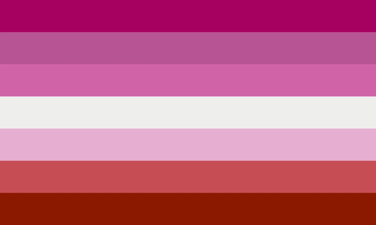 Bandera de Lipstick Lesbian Orgullo (No Lips)