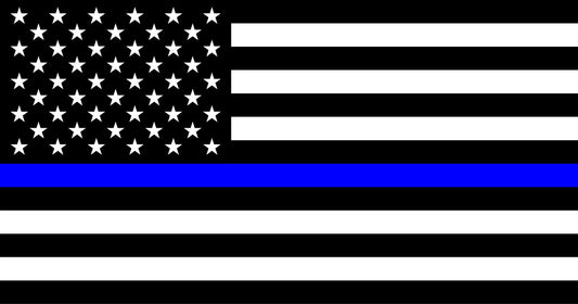 United States Flag with the Thin Blue Line