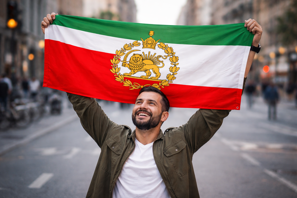 Bandera de Persia Pahlavi Dynasty