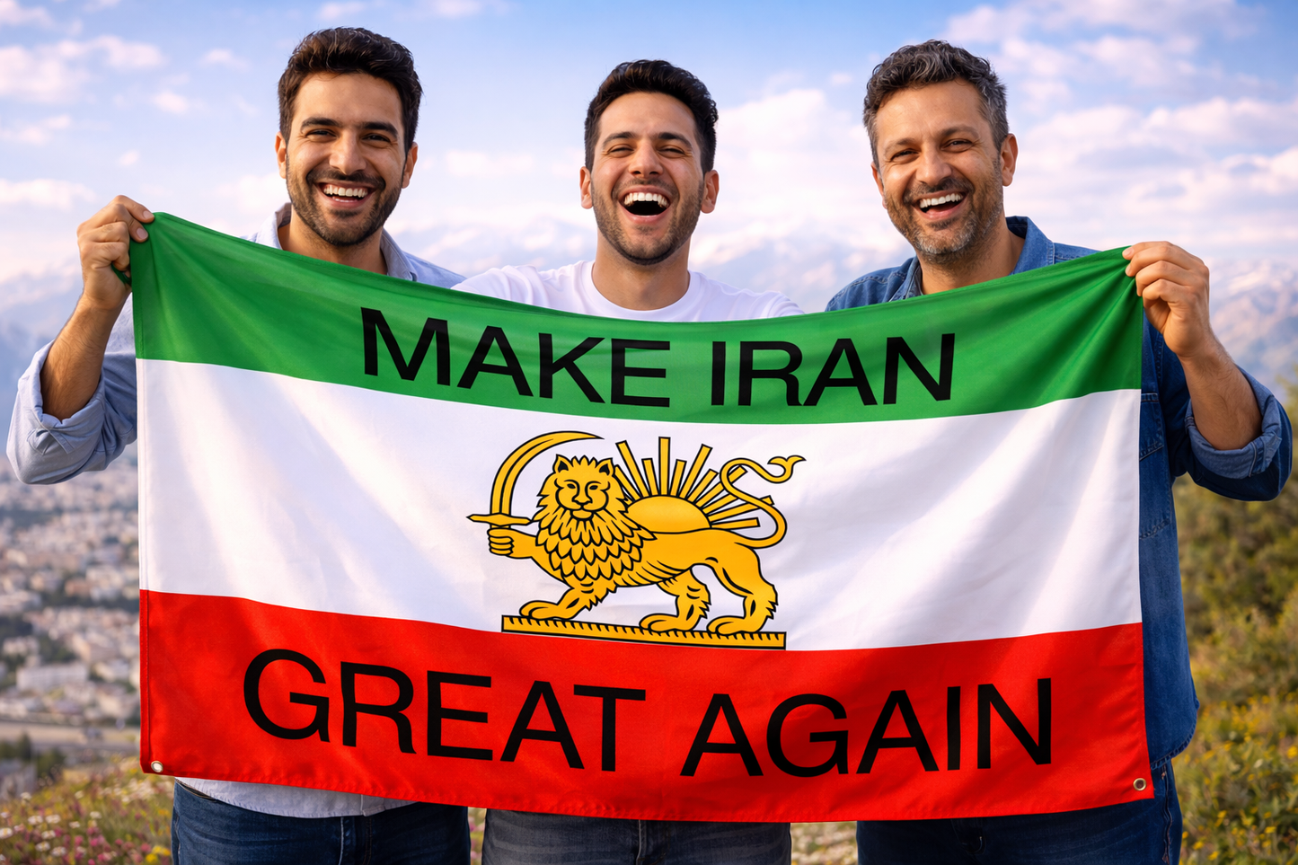 Persia Pahlavi Dynasty Flag