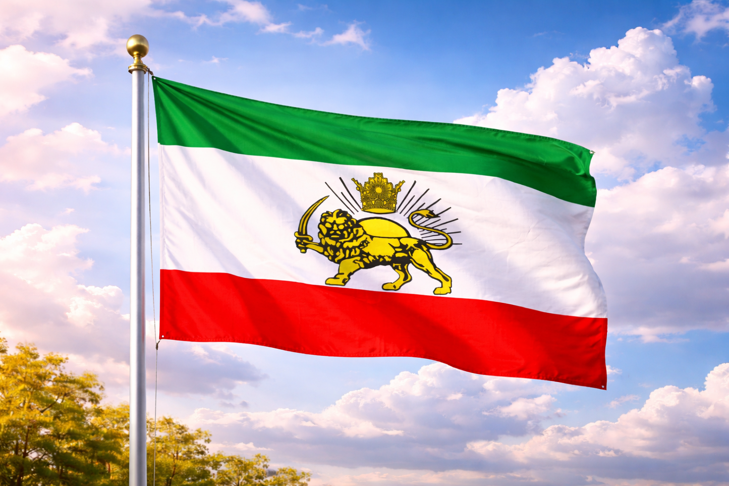 Persia Pahlavi Dynasty Flag