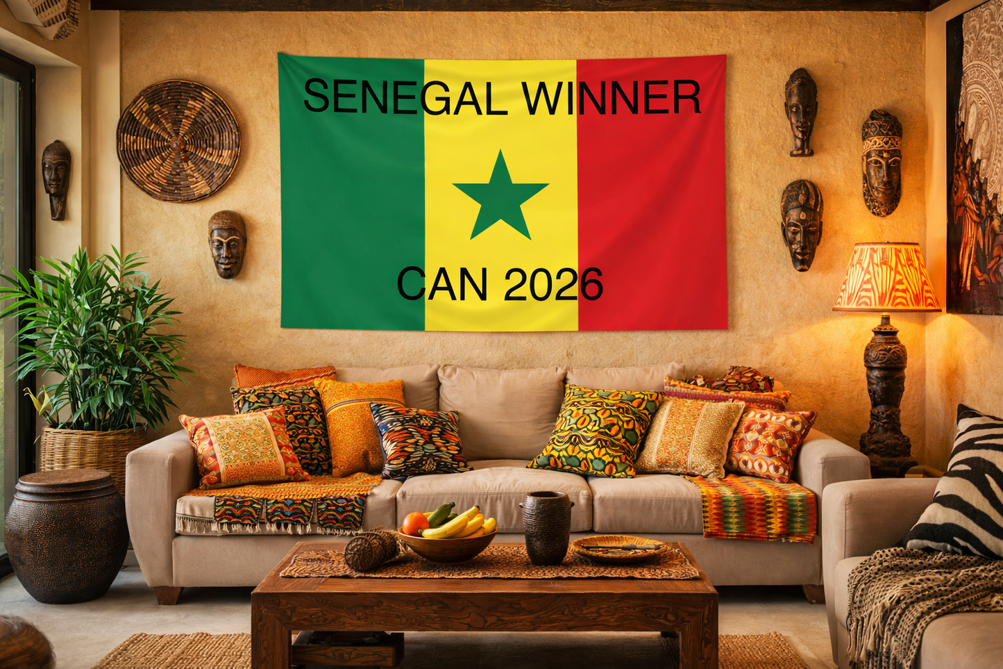 Senegal Winner CAN 2026 Flag