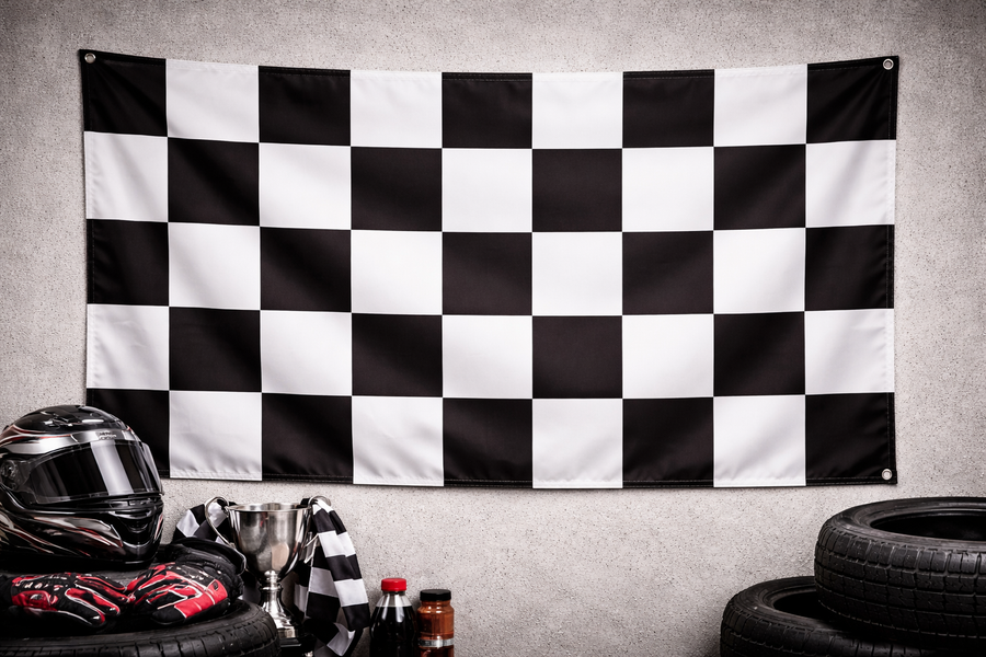 Bandera de Racing A cuadros