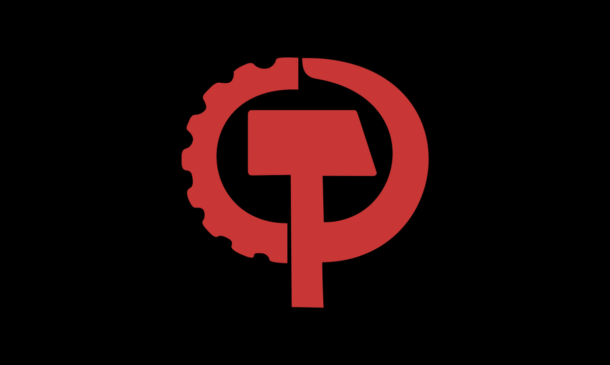 Drapeau du Parti communiste des États-Unis