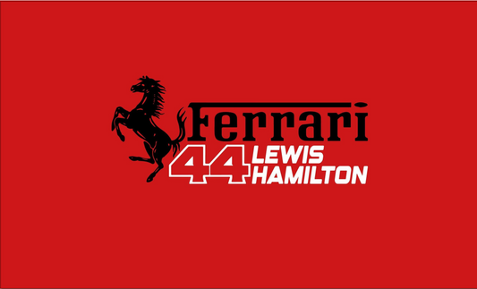 Lewis Hamilton Ferrari F1 Flag