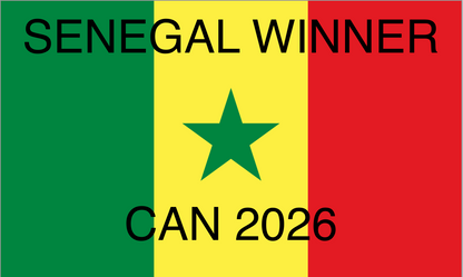 Senegal Winner CAN 2026 Flag