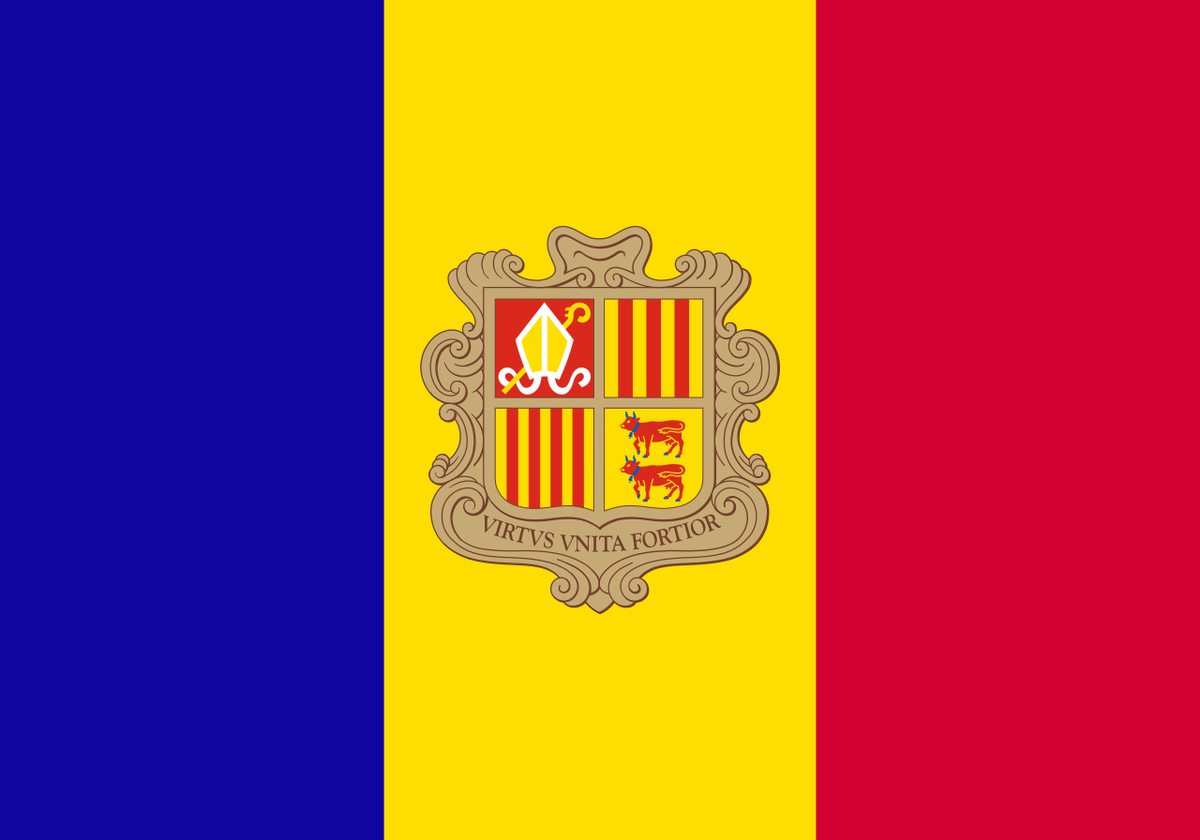 Bandera nacional de Andorra