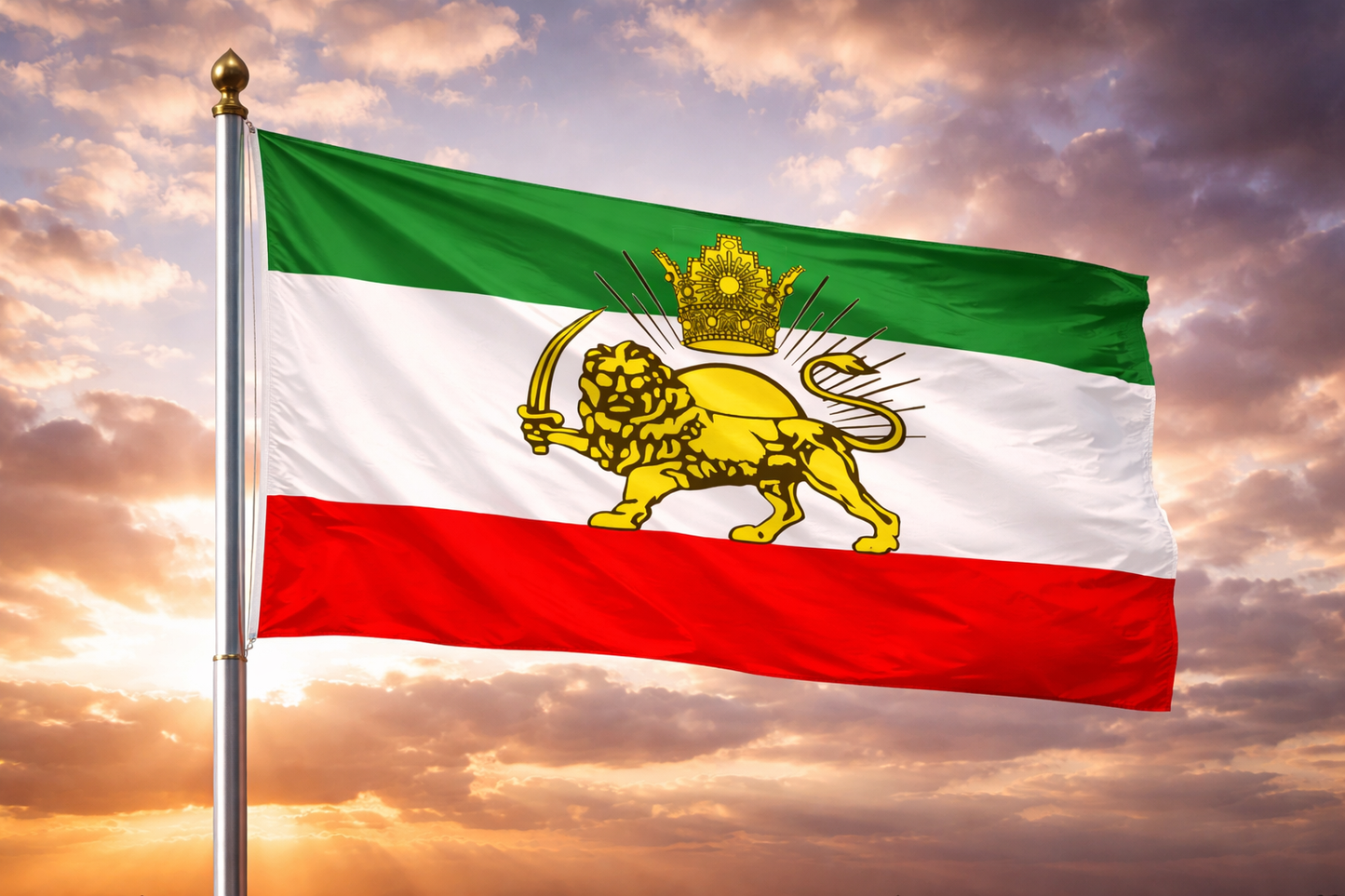 Persia Pahlavi Dynasty Flag