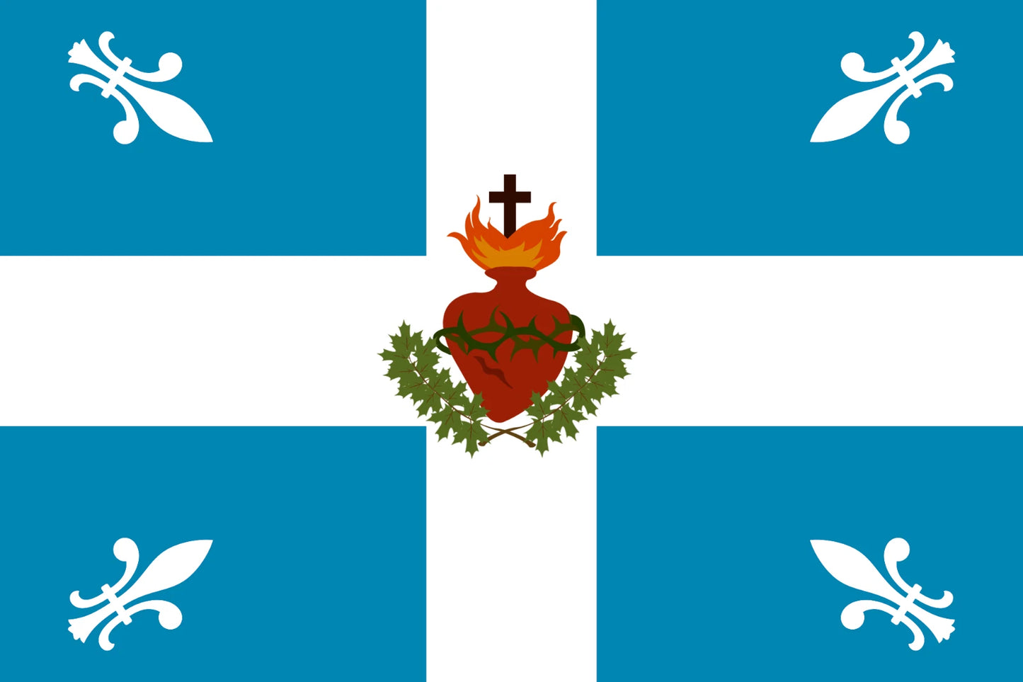 Carillon Sacre-Coeur Quebec Flag