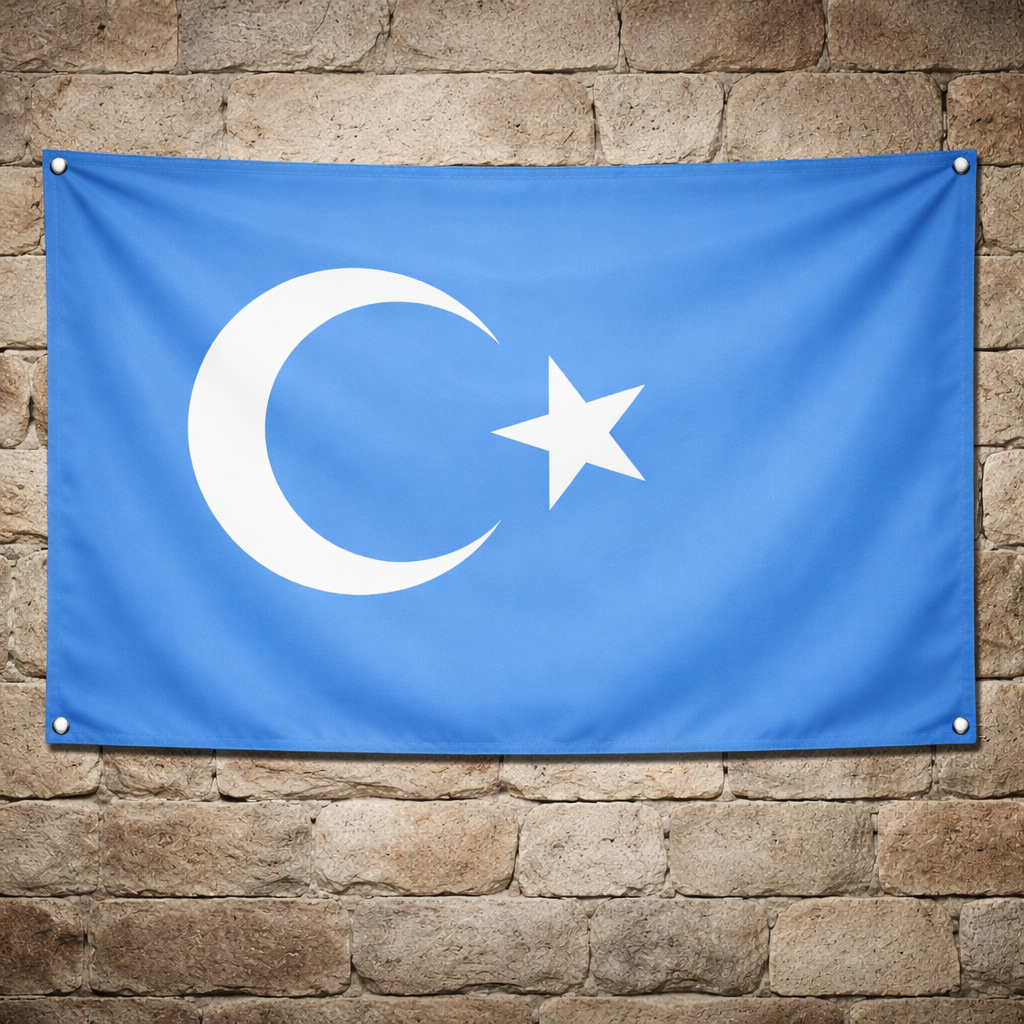 Drapeau ouïghour Kokbayraq
