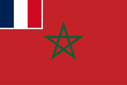 French Morocco Merchant Flag