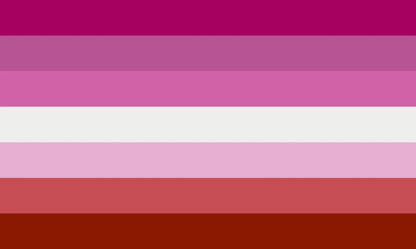 Lipstick Lesbian Pride Flag (No Lips)