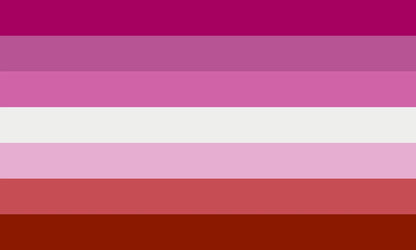 Lipstick Lesbian Pride Flag (No Lips)