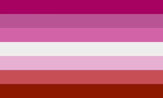 Lipstick Lesbian Pride Flag (No Lips)