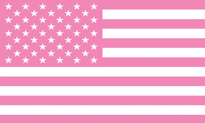 Pink USA Flag