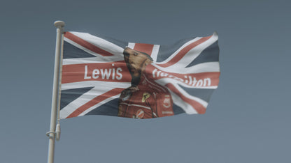 Lewis Hamilton Ferrari F1 Flag