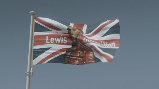 Lewis Hamilton Ferrari F1 Flag