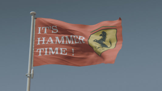 Lewis Hamilton Ferrari F1 Flag