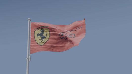 Ferrari Lewis Hamilton F1 Racing Flag