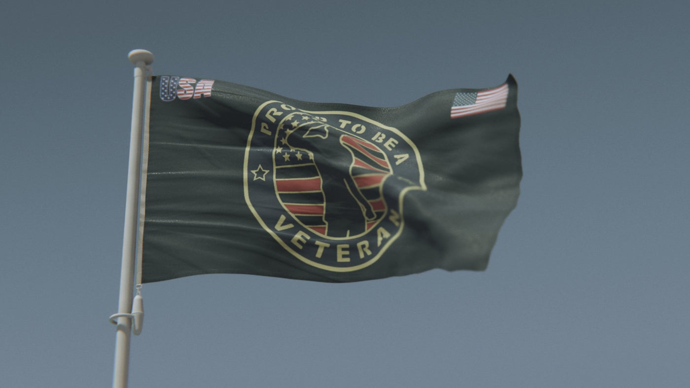 Proud to Be a Veteran Flag