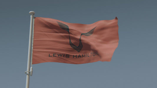 Lewis Hamilton Ferrari F1 Flag