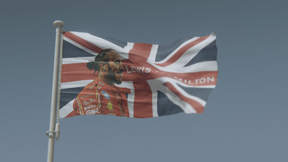 Lewis Hamilton Ferrari F1 Flag