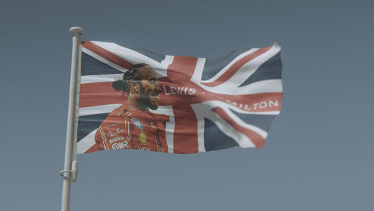 Lewis Hamilton Ferrari F1 Flag