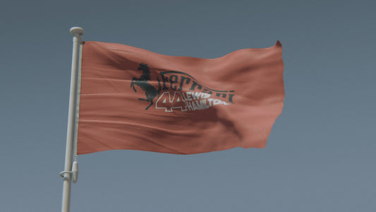 Lewis Hamilton Ferrari F1 Flag