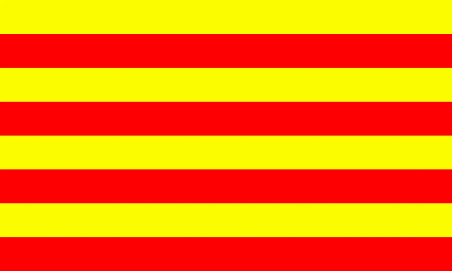 Richard Sawkins Red-Yellow Striped Pirate Flag