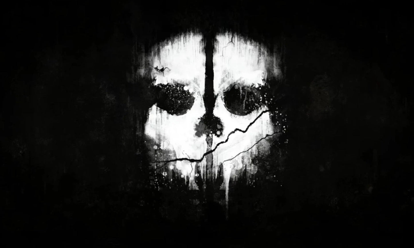 COD Ghost Face Flag