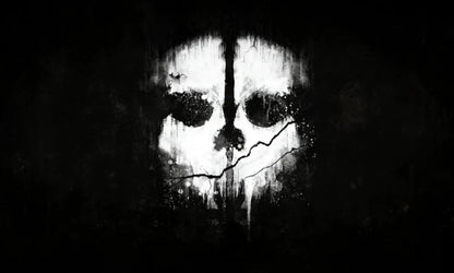 COD Ghost Face Flag