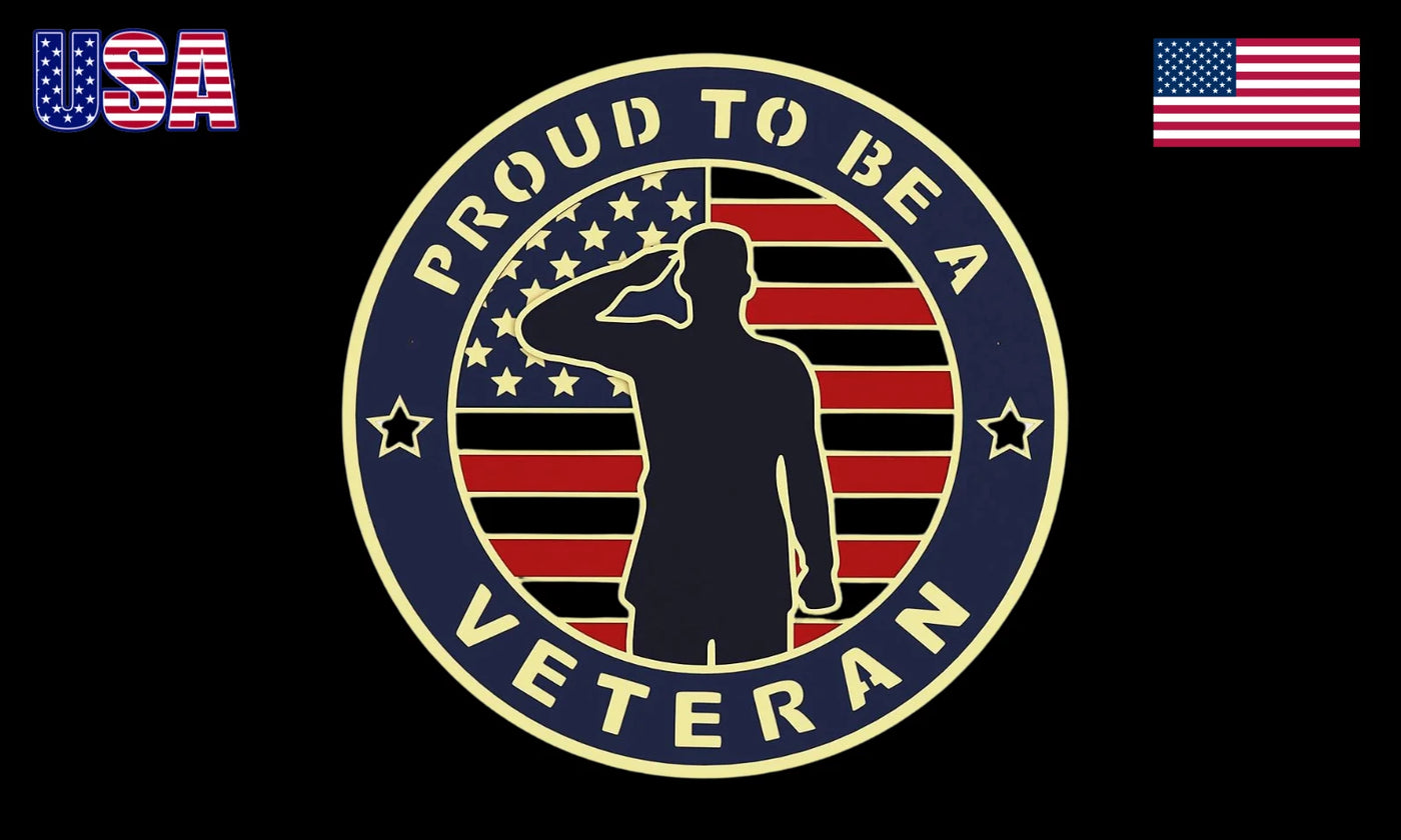 Proud to Be a Veteran Flag