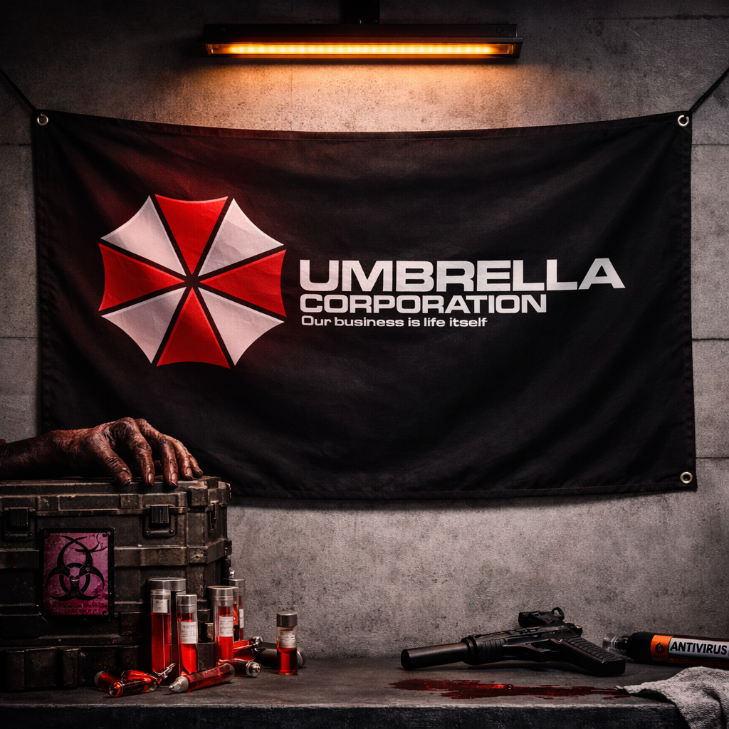 Resident Evil Umbrella Corporation Flag