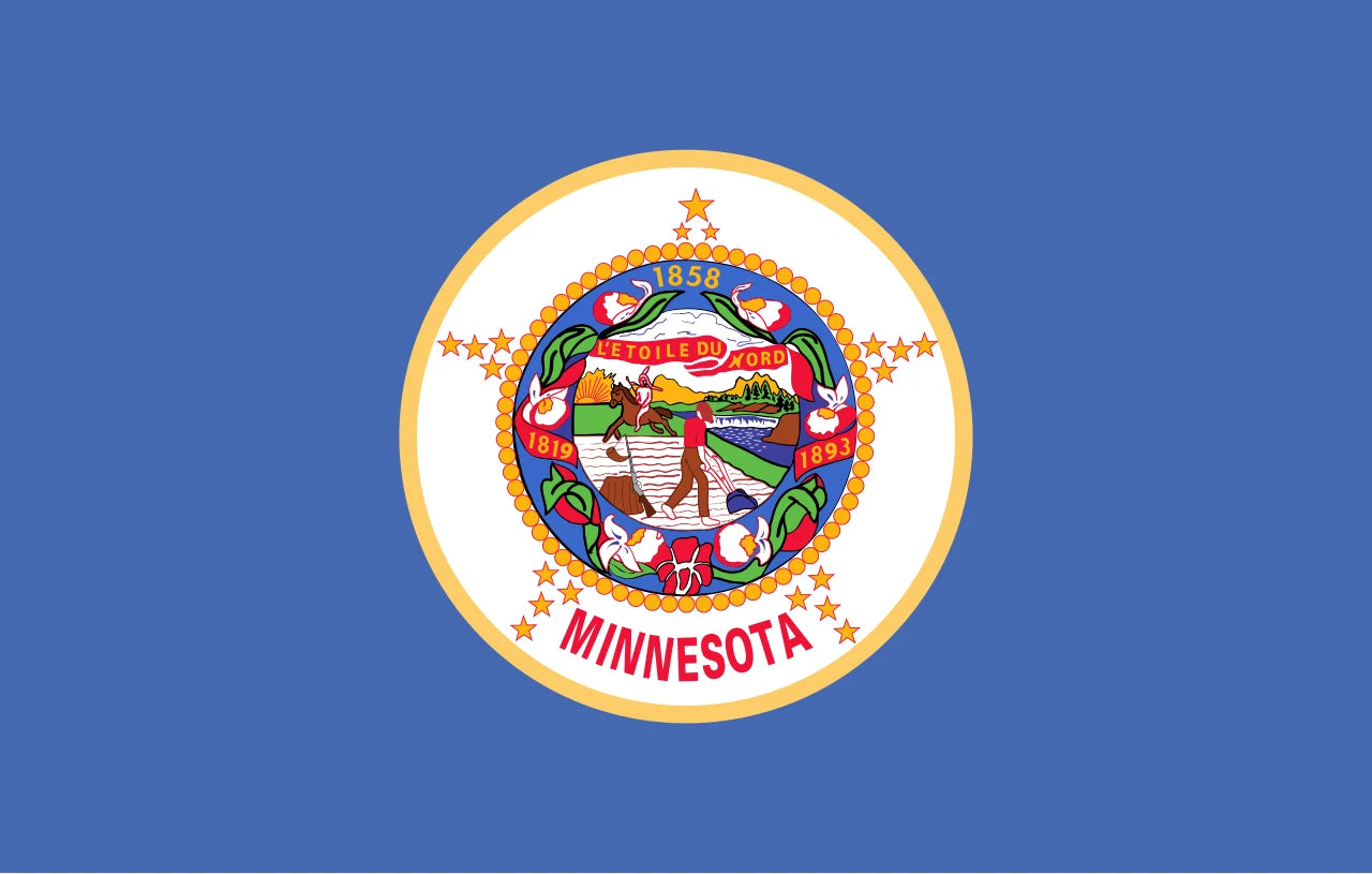 Vintage Minnesota State Flag