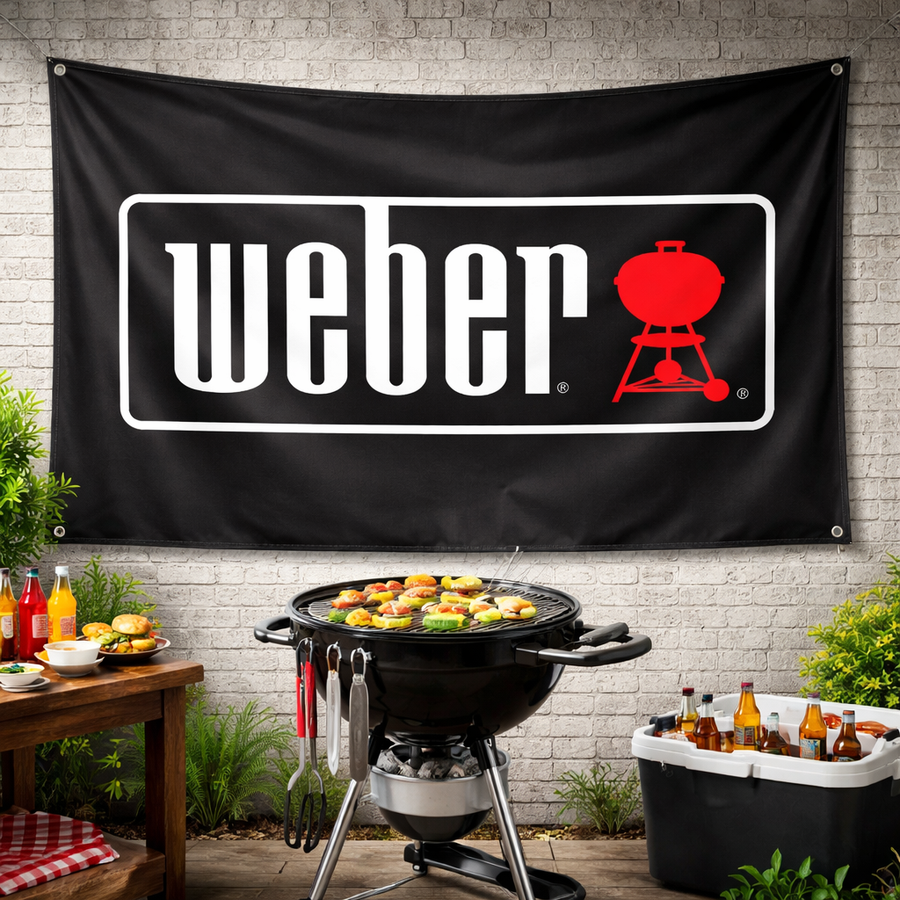 Drapeau Weber BBQ